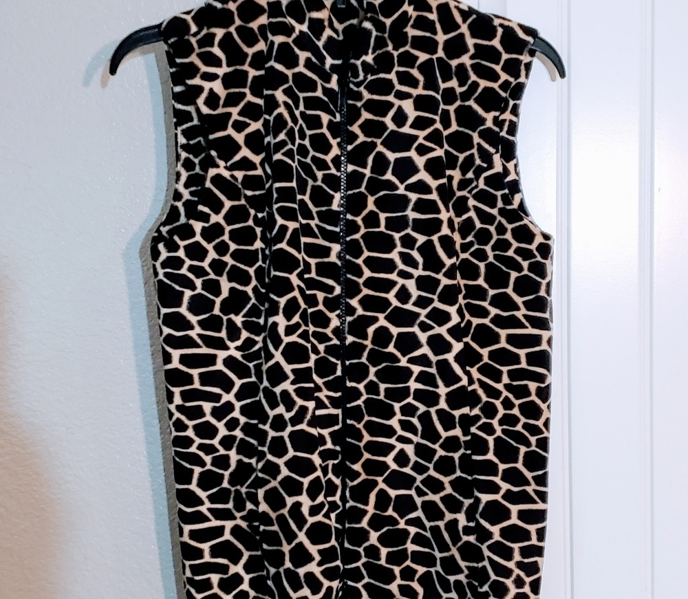 Elliott Lauren Faux Girrafe Print Vest